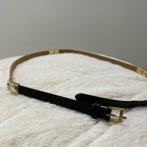 J Crew Black & Tan Belt